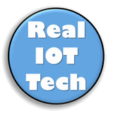 RealIOT Tech logo — transparent background