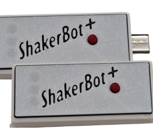 ShakerBot+ hardware mouse jiggler with protective case — 2-unit bundle